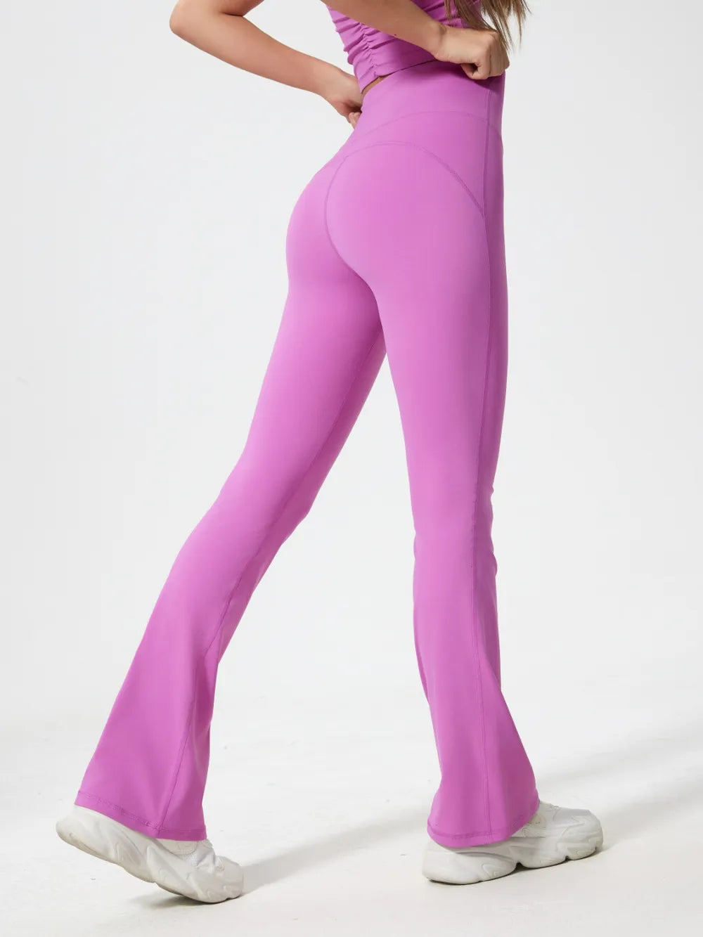 Slimming and slimming micro flared pants high waist and hip lifting sports tight yoga pants