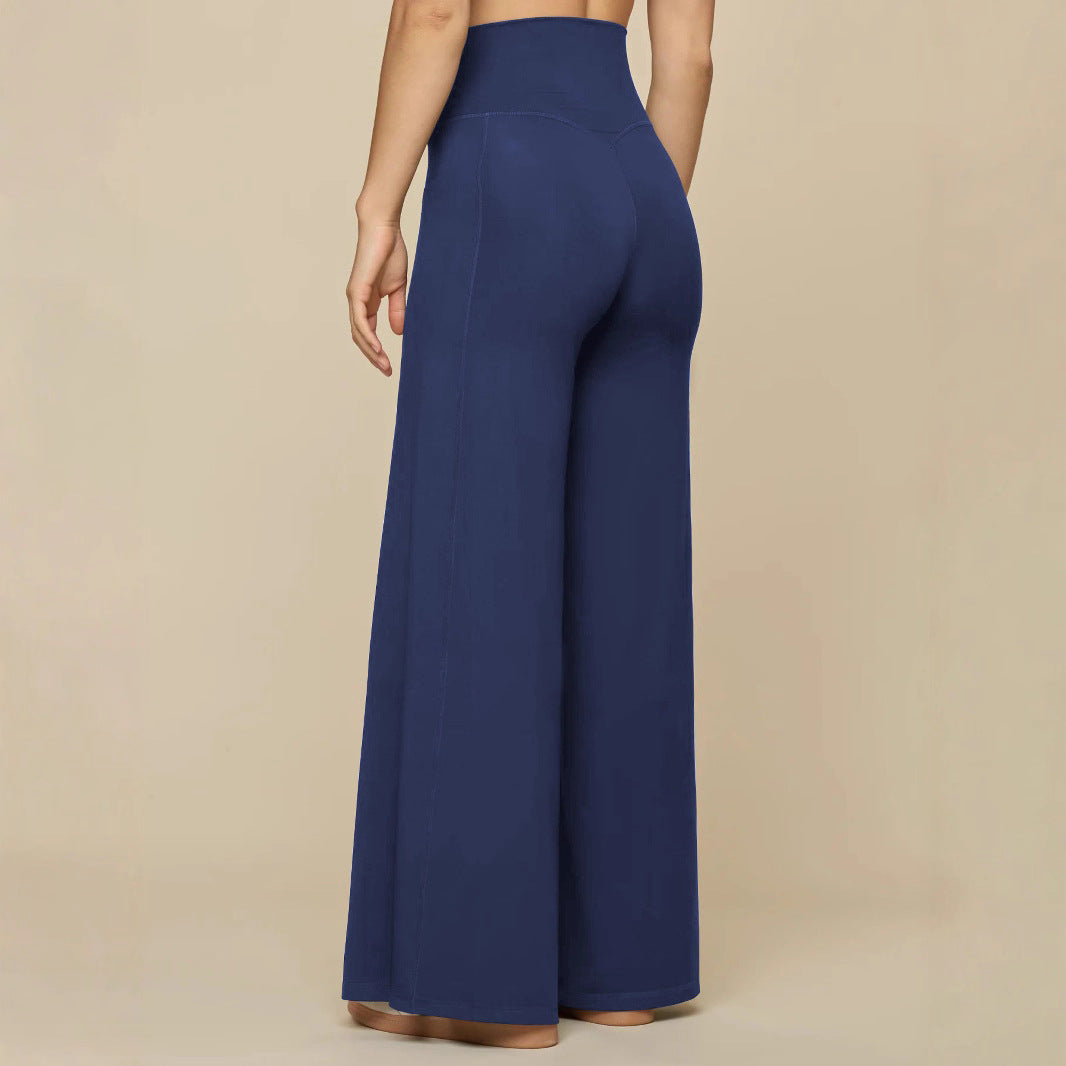 Casual Trousers with Loose Fit and Vertical Feel for Sports and Yoga