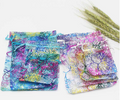 100pcs/lot 7x9cm 9x12cm 10x15cm Colorful Organza Bags Jewelry Packaging Bags Wedding Favor Gift Bags Drawstring Pouches
