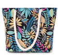 printing leaves shoulder bags cotton shoulder bags for girls large size beach bags shopping bags MN181