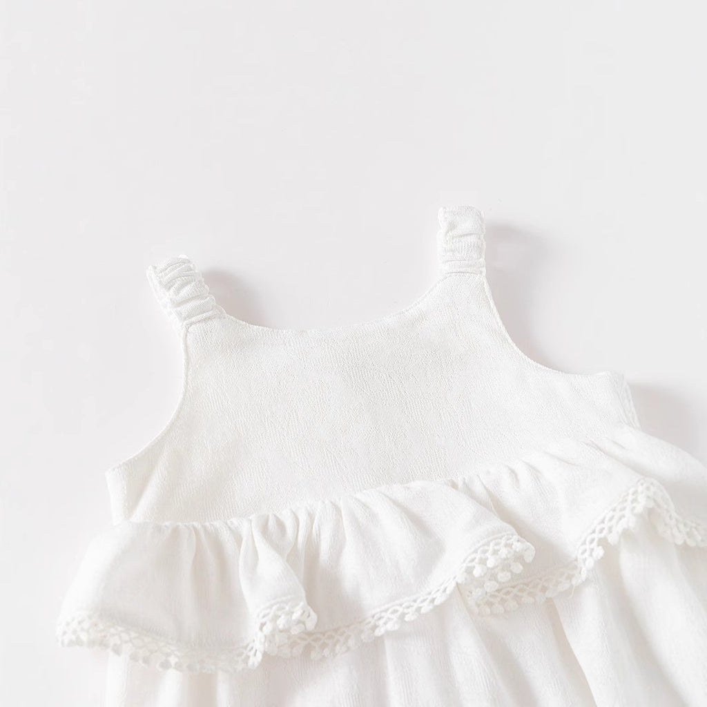 Baby Clothes with Lace Strap, Newborn Romper, Triangular Bodysuit