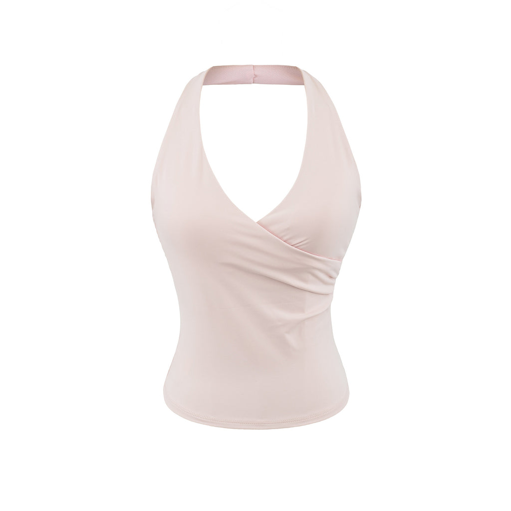 Six-color Strapless Yoga Tank Top for Women with Padded Sports Elastic Top