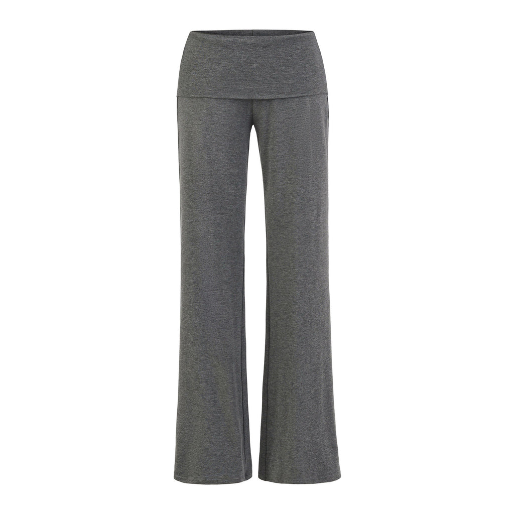 Yoga fitness straight leg pants with elastic and loose fit