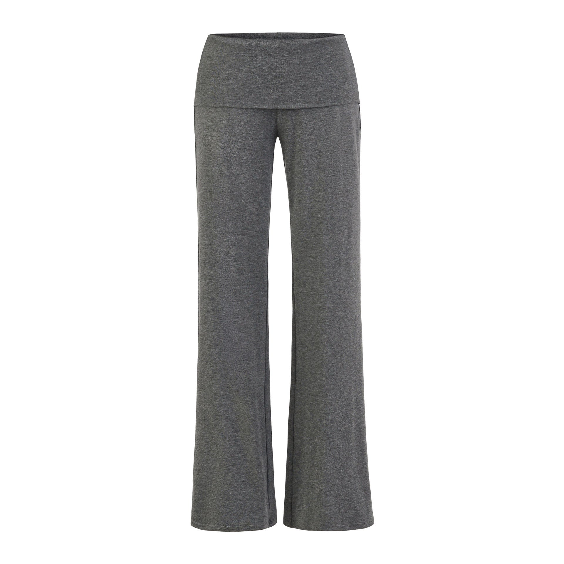 Yoga fitness straight leg pants with elastic and loose fit