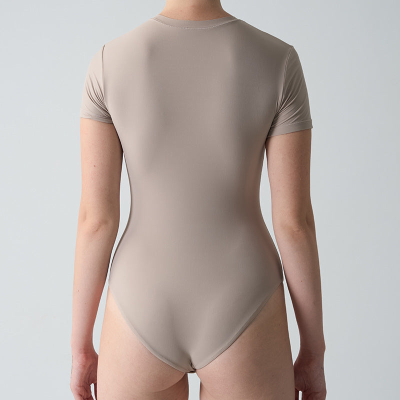 Short Sleeve One-Piece SK Family Pilates Slimming Seamless Yoga Suit