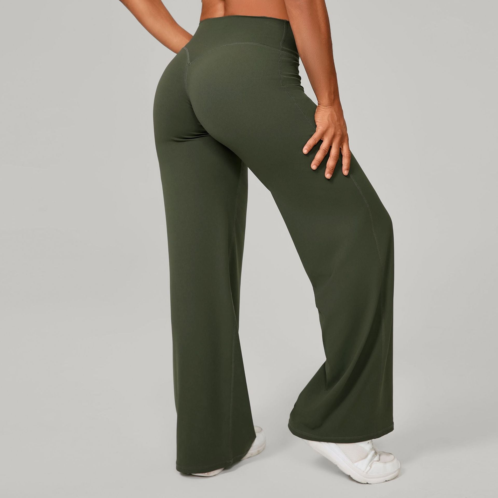 Comfortable High-Waisted Straight Leg Yoga Pants for Women