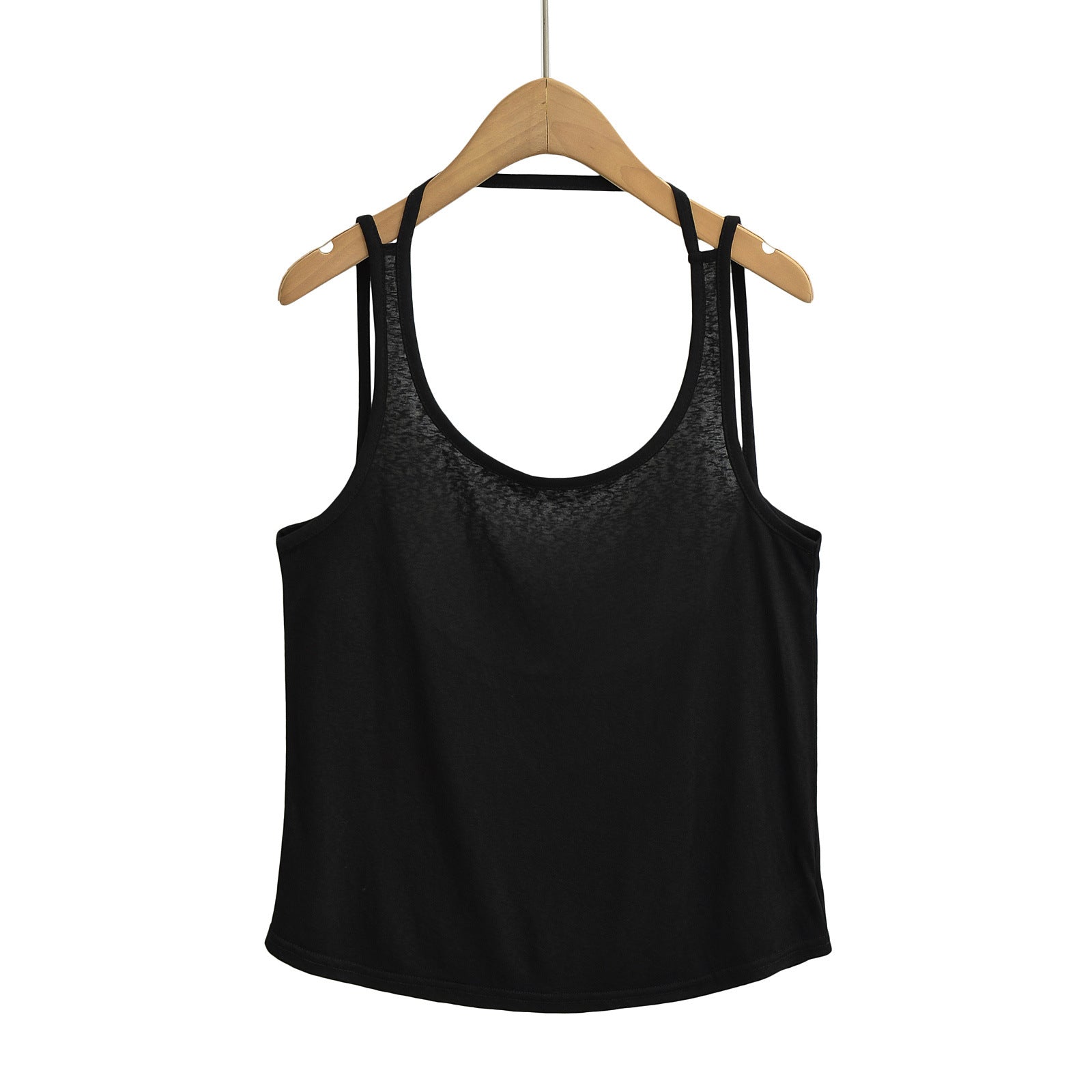 Solid color yoga back loose fitting vest