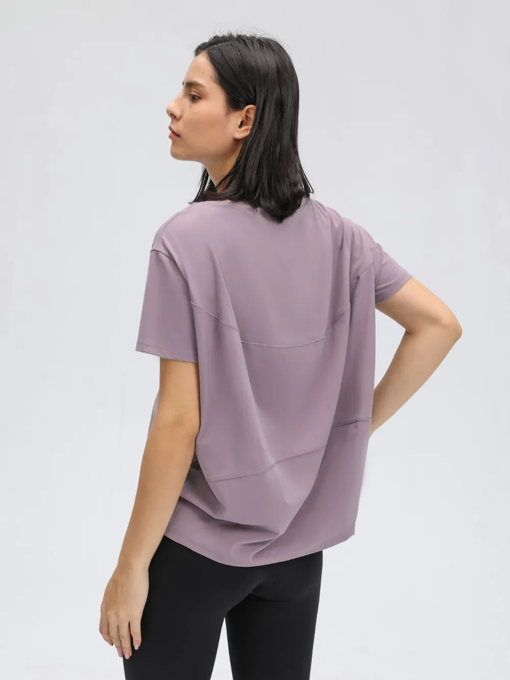 Sports short sleeved women's running fitness yoga clothes top t-shirt