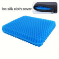 Thick & Large Gel Seat Cushion with Non-Slip Cover, Honeycomb Pad for Hip & Tailbone Pain Relief, for Car and Office Use
