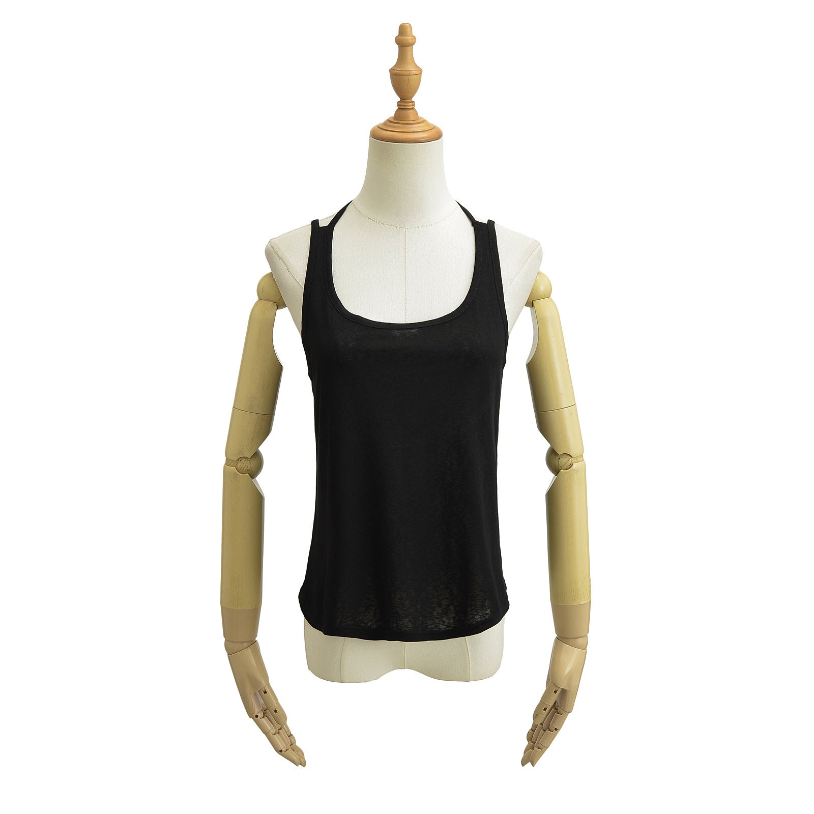 Solid color yoga back loose fitting vest