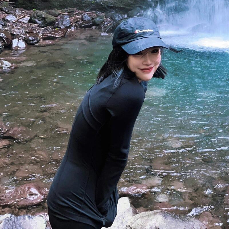 Style Yoga Jacket Outdoor Slim-Fitting Shaping Waist-Cinching Zip-Up High Neck Sports Yoga Long Sleeve Top for Women